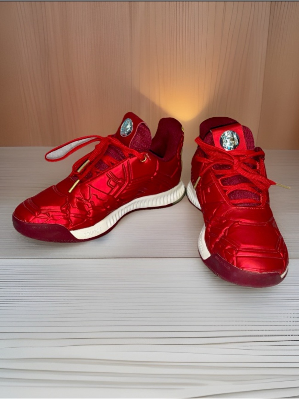 Adidas x Marvel Iron Man Harden3, Big Kid/Men’s Size 4.5